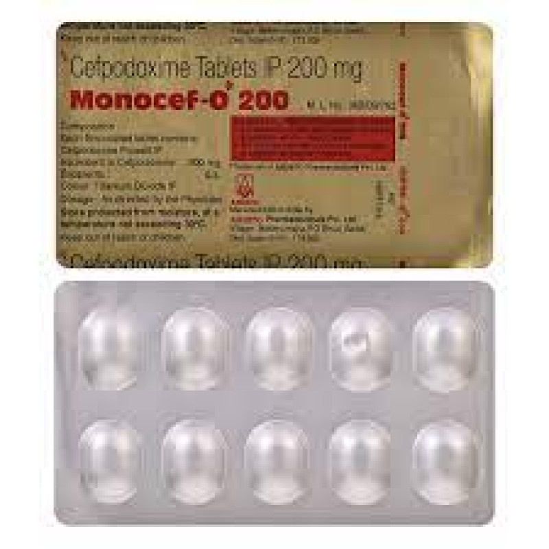 Monocef-O 200 Tablet 10's