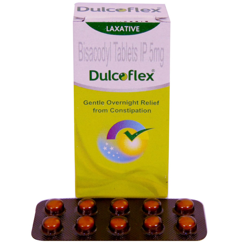 Dulcoflex 5mg Tablet for Constipation, Laxative & Bowel Movement Regulator